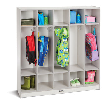 Rainbow Accents® 5 Section Coat Locker - Gray