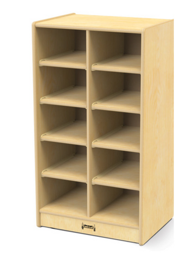 Jonti-Craft® 10 Cubbie-Tray Mobile Unit - without Trays