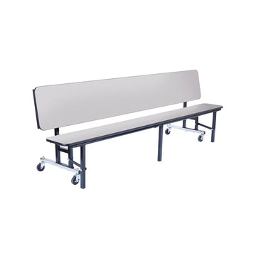 NPS Convertible Bench Unit, MDF Core, Protect Edge, 6 FT Black Frame