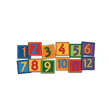 Simple Number Seating Squares Set of 12