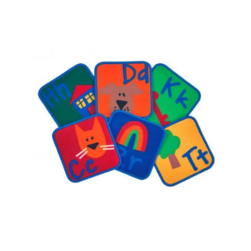 Learning Blocks Seating Squares Classic Colors Set of 26