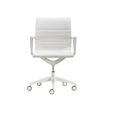 Kinetic White Frame and White Vinyl Chair
