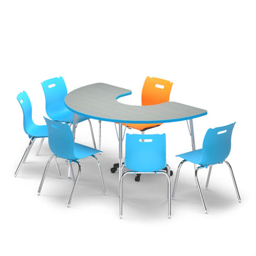 Alumni Creativity C Shape Table