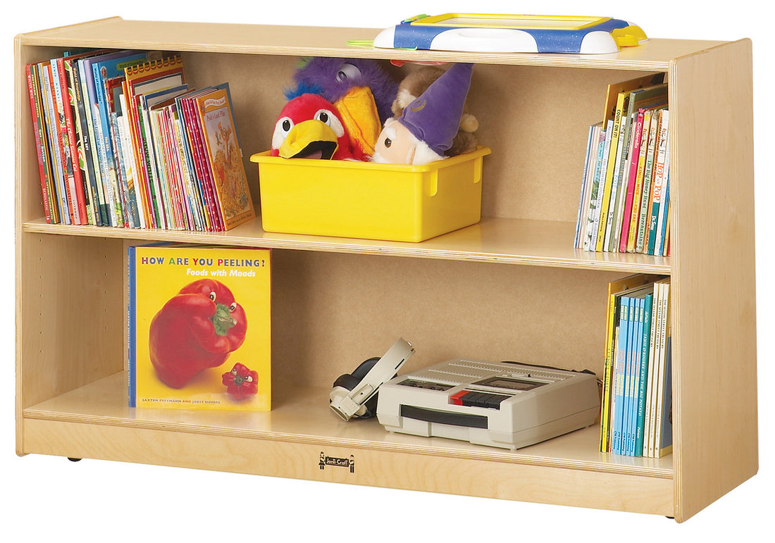 Jonti-Craft® Low Adjustable Mobile Straight-Shelf