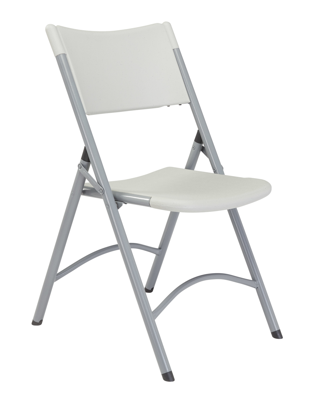 NPS 600 Series Heavy Duty Plastic Folding Chair, Speckled Grey (Pack of 4)