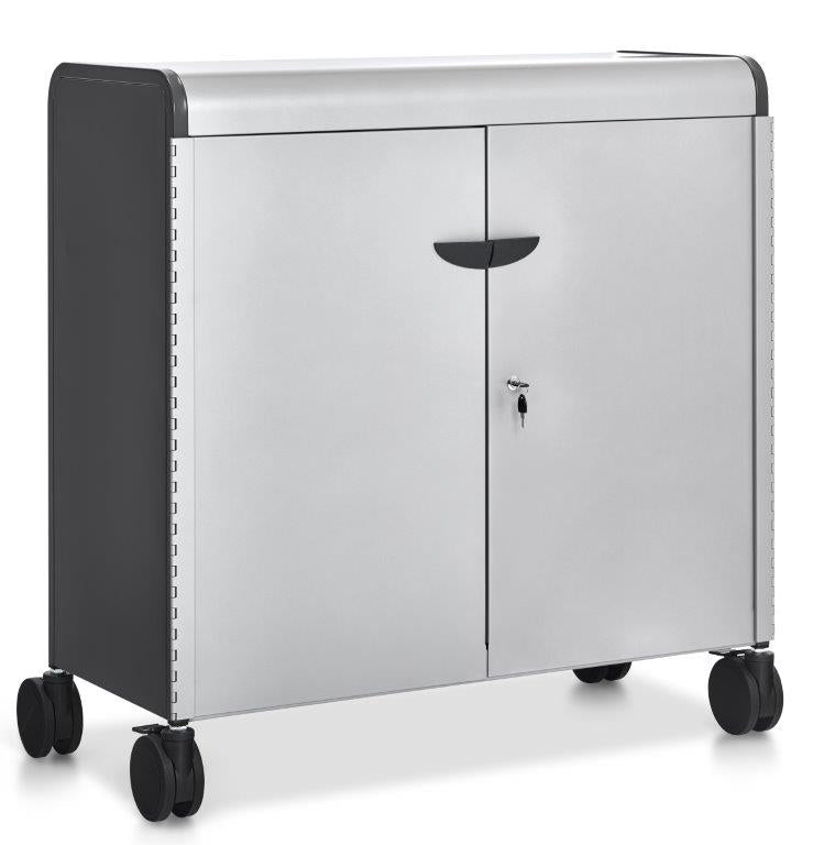 Alumni Accelerator Storage Jumbo-Width & Medium Height with Totes and Doors