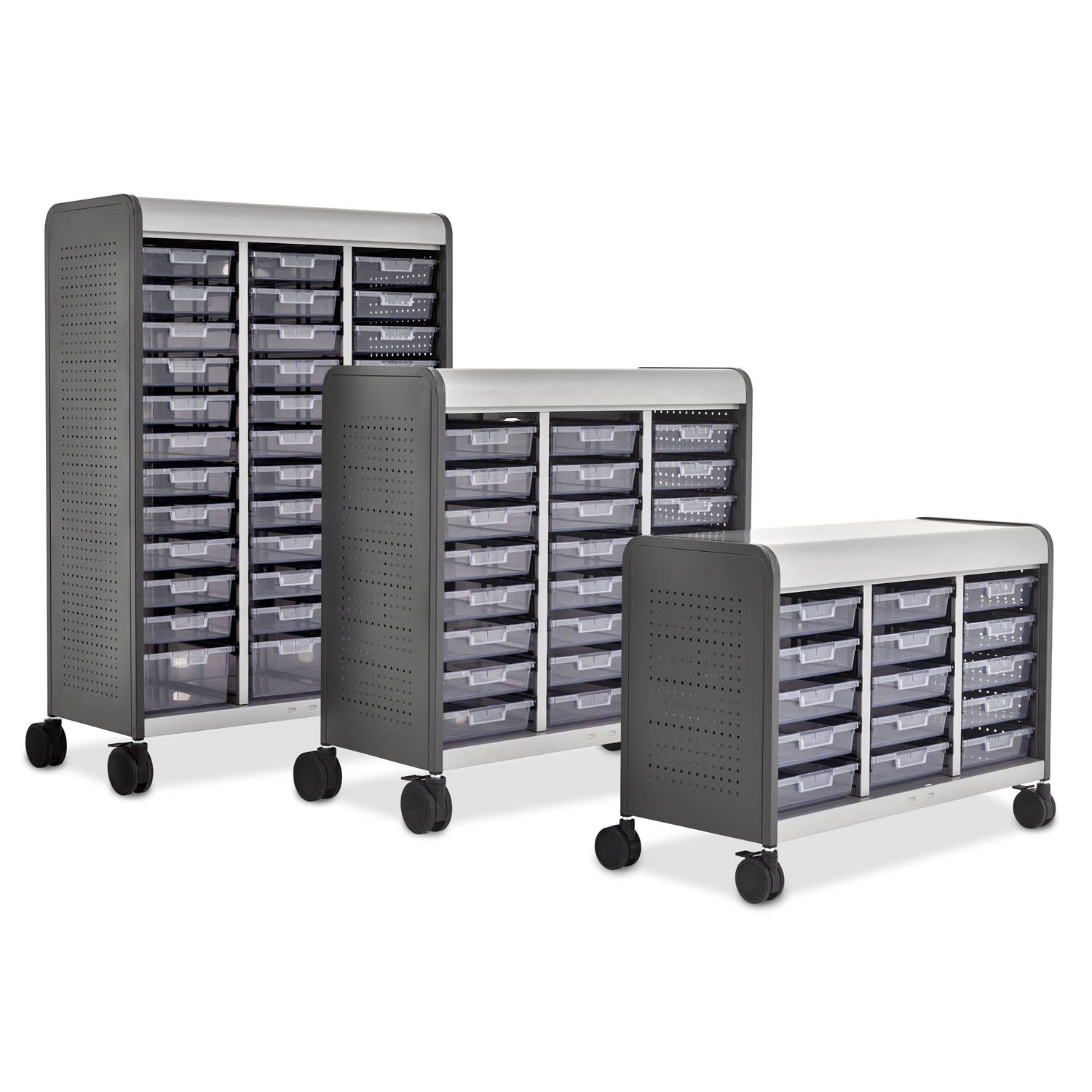 Alumni Accelerator Storage (9)3" (15)6" Totes Jumbo-width & Tall Height with Doors