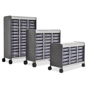 Alumni Accelerator Storage (9)3" (15)6" Totes Jumbo-width & Tall Height with Doors