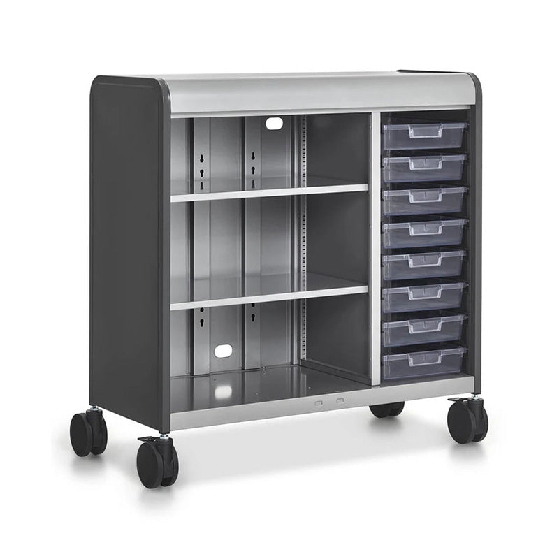 Alumni Accelerator Storage Jumbo-width, Medium Height with Shelves & Totes