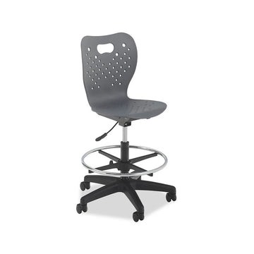 Alumni Air Gas Lift Chair with Footring