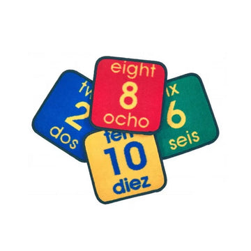 Bilingual Number Seating Squares Kit