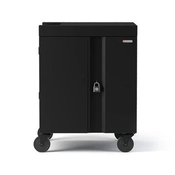 Bretford Pre-wired CUBE Cart - 2 Shelf, Charcoal - For 32 Devices