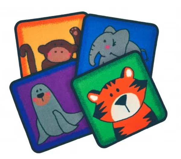 Zoo Animals Seating Kit Set of 12