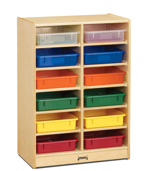 Jonti-Craft® 12 Paper-Tray Mobile Storage