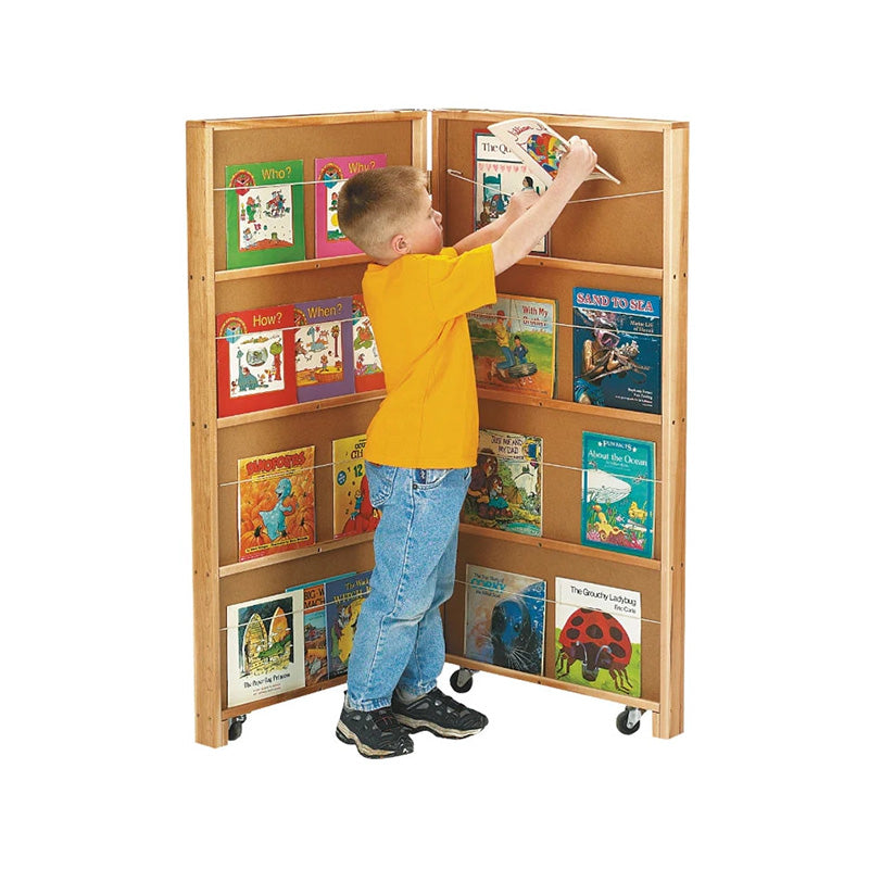 Jonti-Craft® Mobile Library Bookcase - 2 Sections