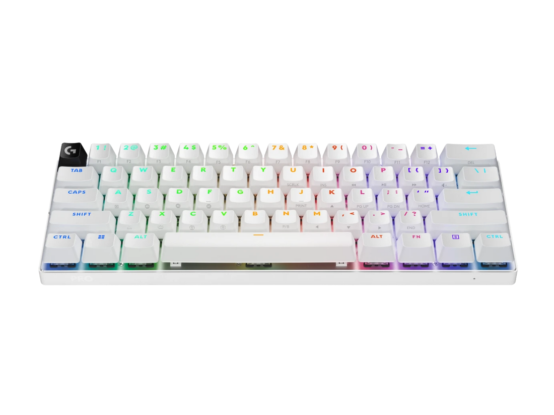 Logitech G PRO X 60 LIGHTSPEED Wireless Gaming Keyboard, GX Optical Linear Switches, White