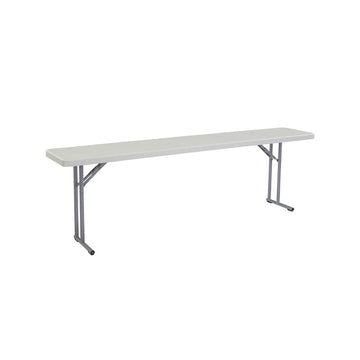 NPS Heavy Duty Seminar Folding Table Speckled Grey 18x96