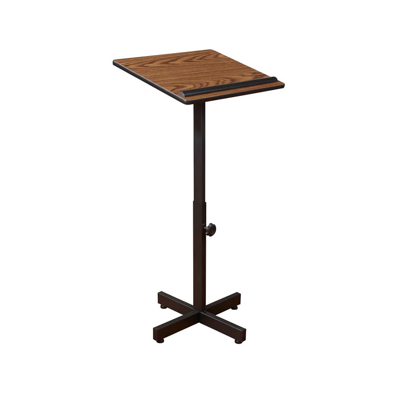 NPS Oklahoma Sound Portable Presentation Lectern Stand Medium Oak