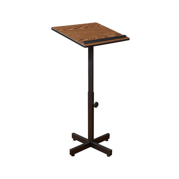 NPS Oklahoma Sound Portable Presentation Lectern Stand Medium Oak