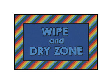 Rainbow Striped Wipe & Dry Value Rug