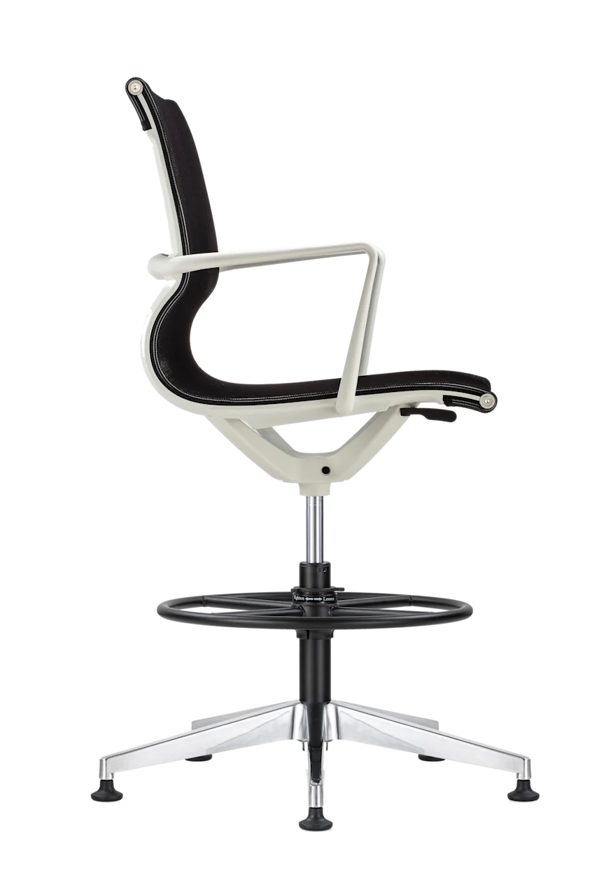 Kinetic Stool with White Frame