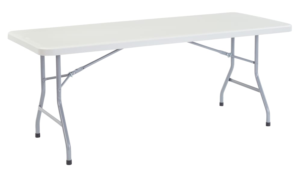 NPS Heavy Duty Folding Table 30x72x29.5H in Speckled Gray
