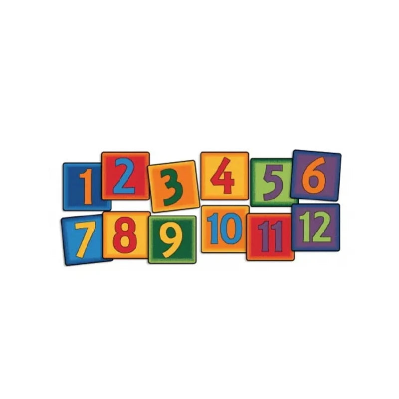 Simple Number Seating Squares Set of 12