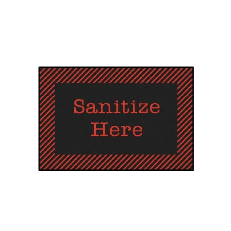Red & Black Sanitize Value Rug