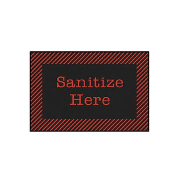 Red & Black Sanitize Value Rug
