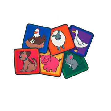 Farm Animal Seating Squares Set of 12
