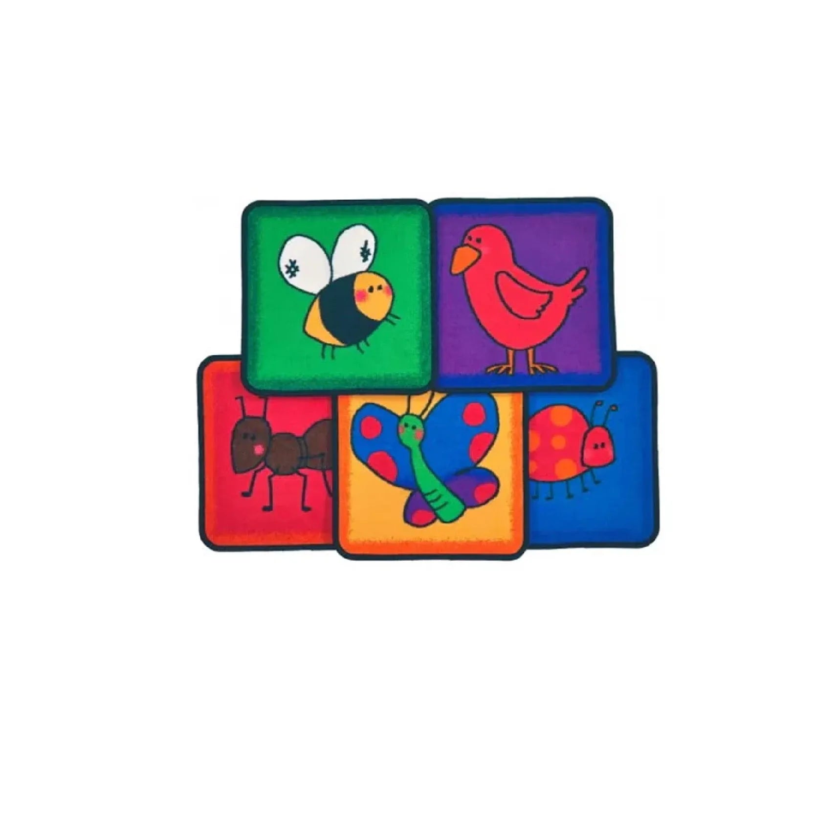 Friendly Critters Seating Square Set of 12