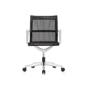 Kinetic White Frame Designer with Spider Mesh Chair